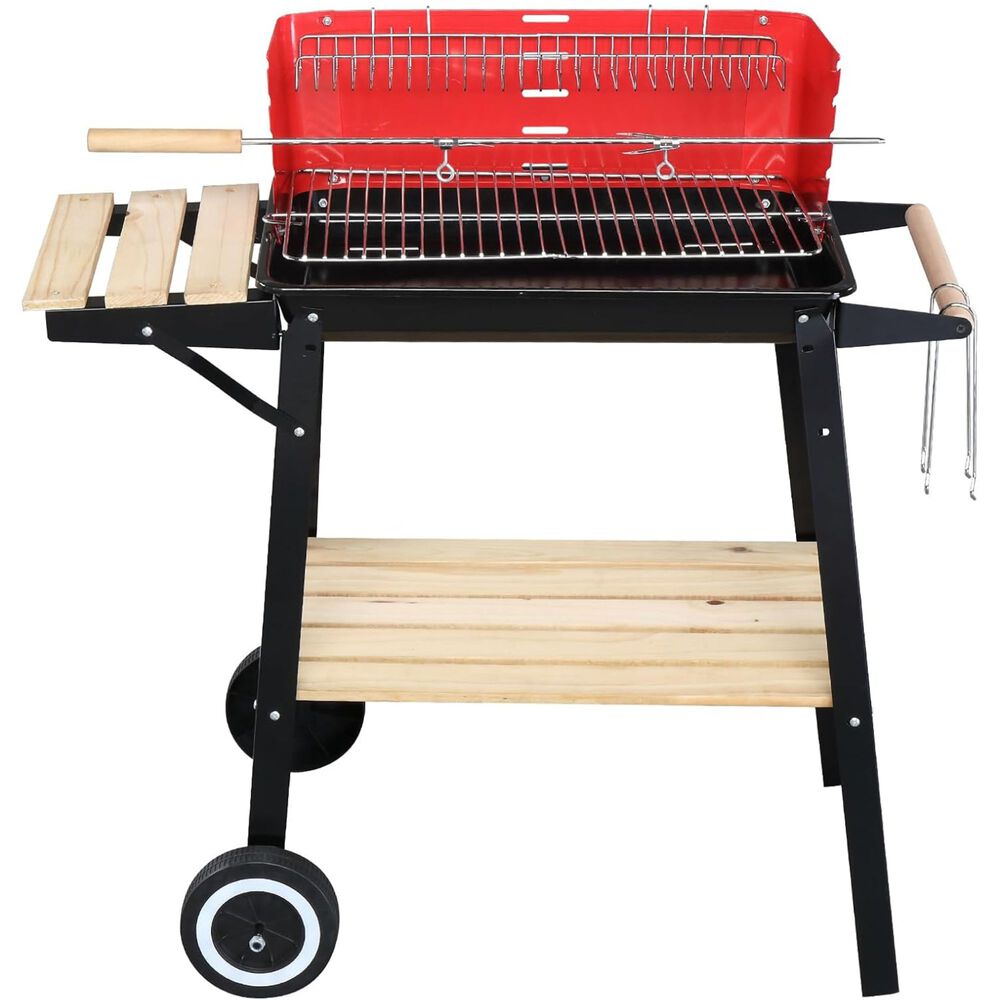 Parrilla De Asado Con Ruedas Y Bandeja image number 0.0