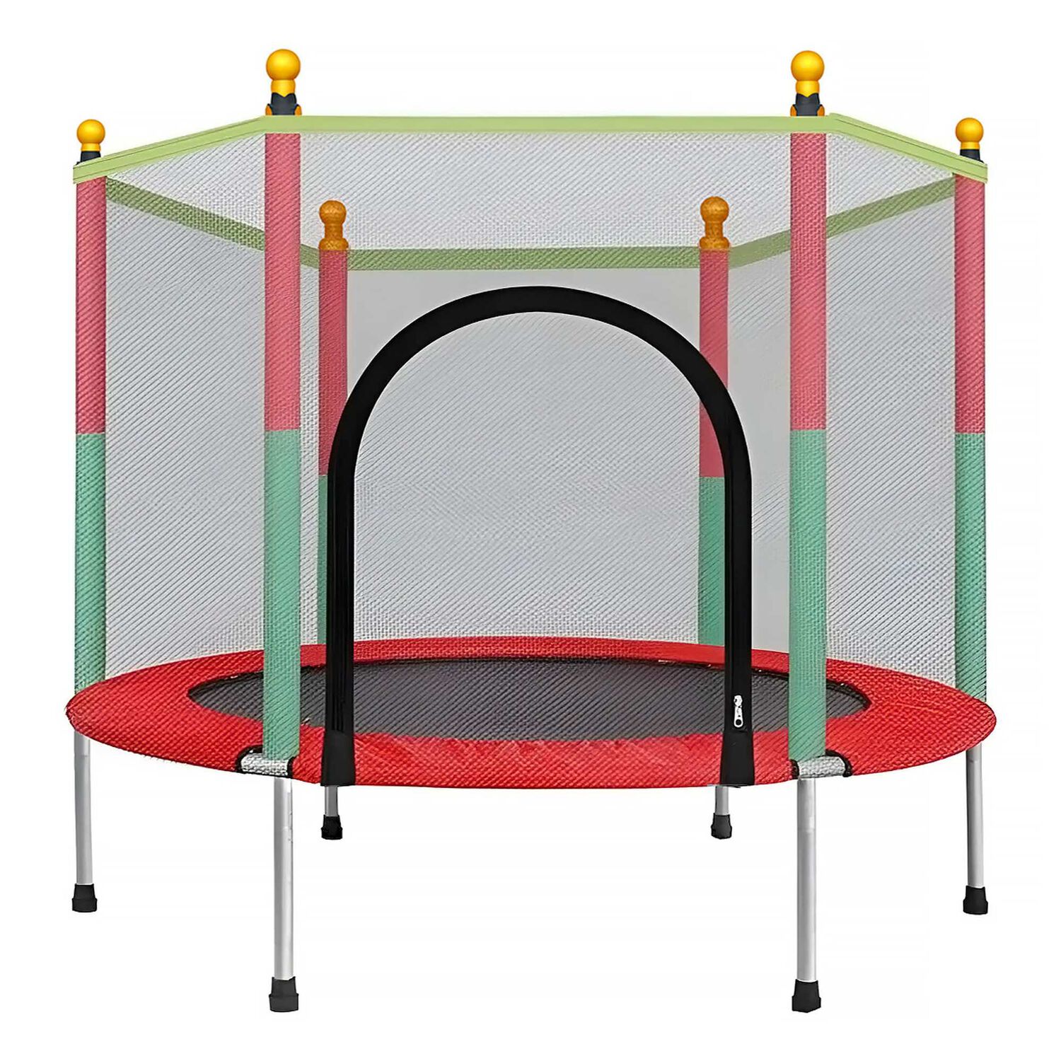 Cama El&aacute;stica Con Red De Seguridad Para Ni&ntilde;os 1,4 Mts Negro image number 0.0
