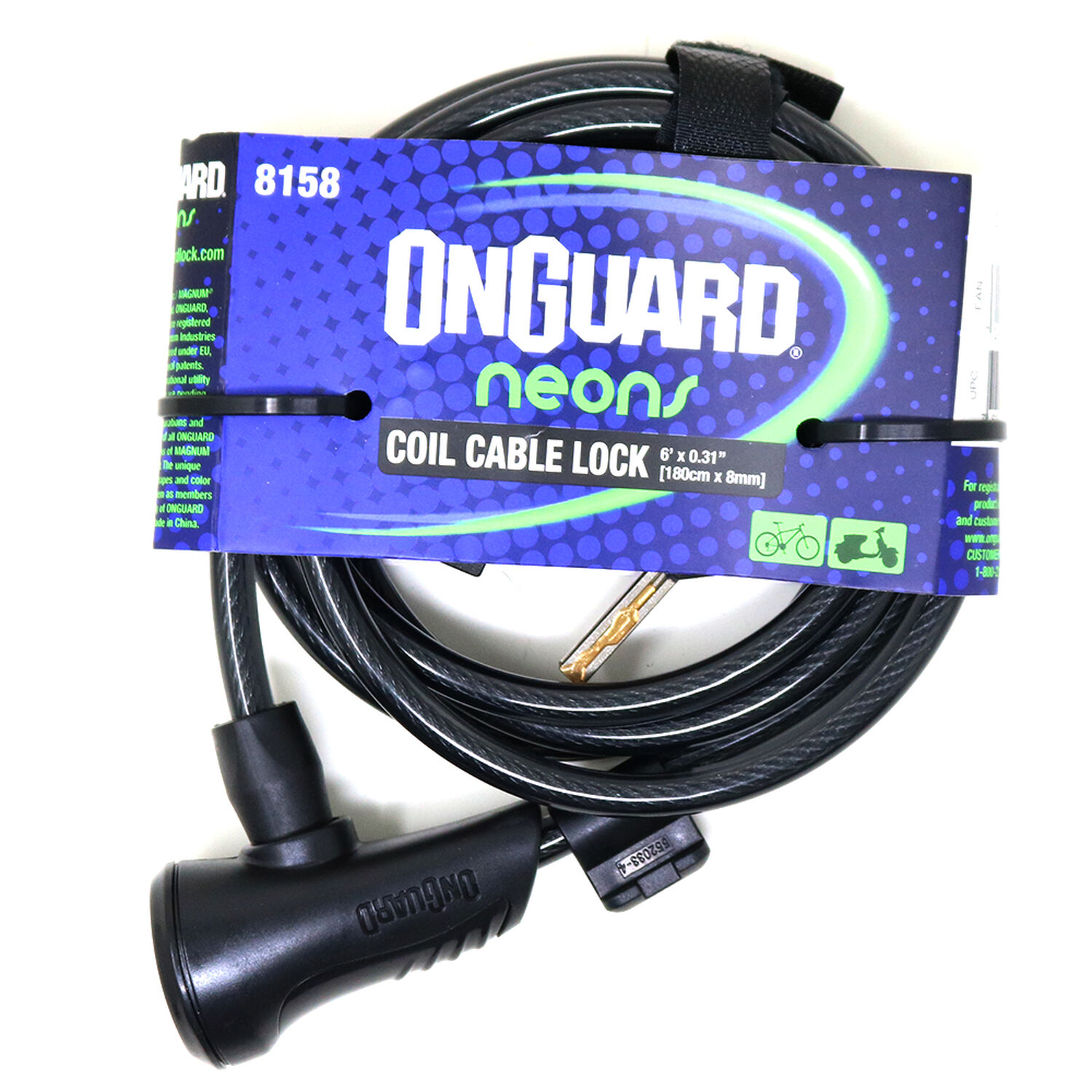 Candado Onguard Llave Espiral Ns Coil 180cmx8mm image number 3.0