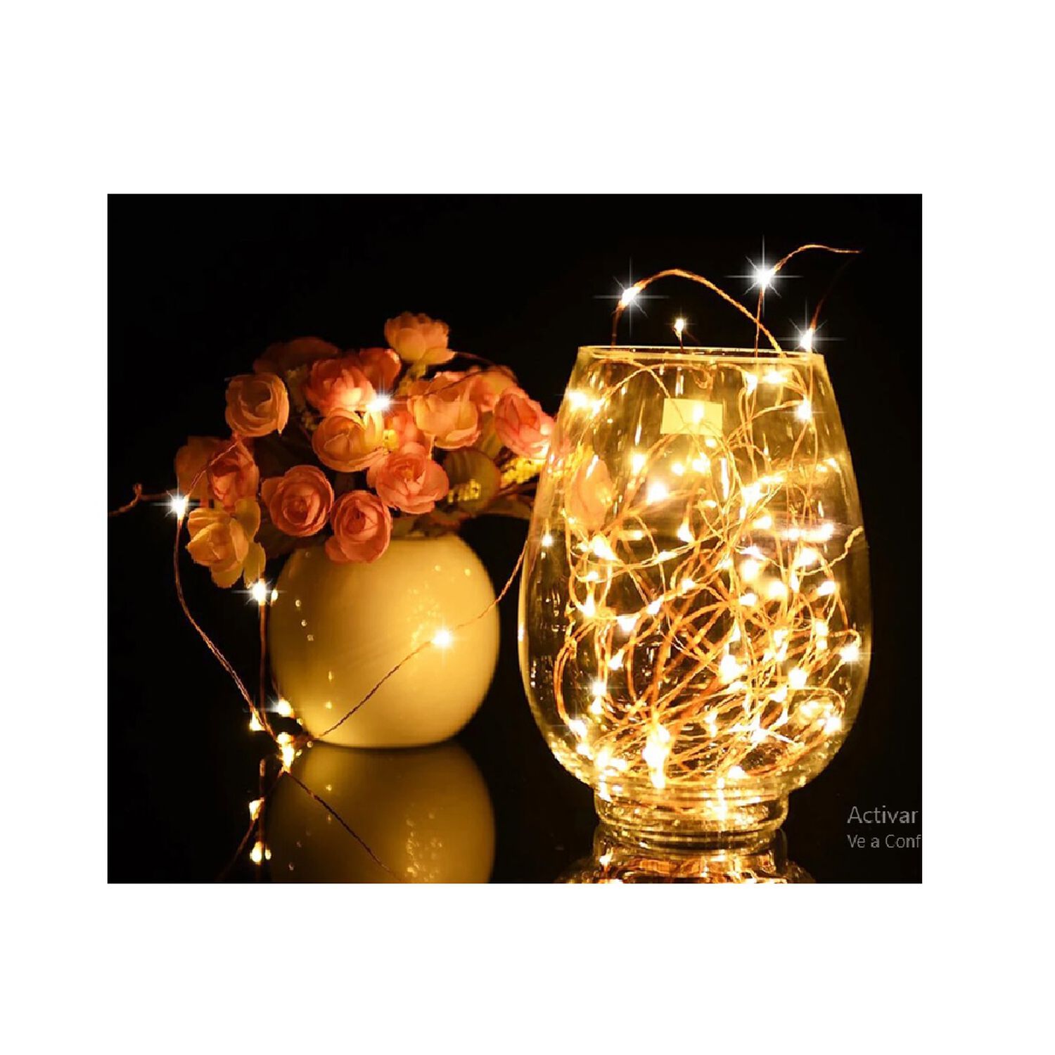 Luz Hada Tipo Corcho 1mt Alambre Guirnaldas Led Con Pilas Para Decoraci&oacute;n Para Botella U Otros Usos Con 3 Pilas Lr44 Inclu&iacute;das image number 2.0