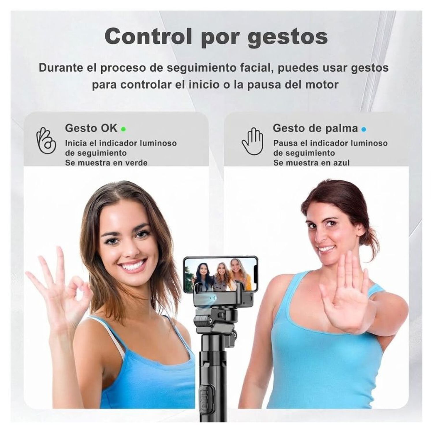 Estabilizador Celular Inteligente Seguimiento Facial Tr&iacute;pode image number 4.0