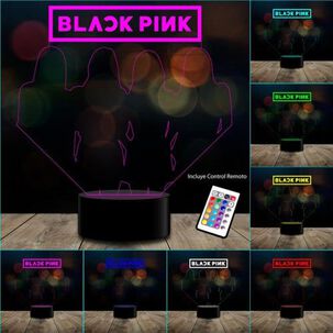 Ilusión 3d Black Pink Control Remoto