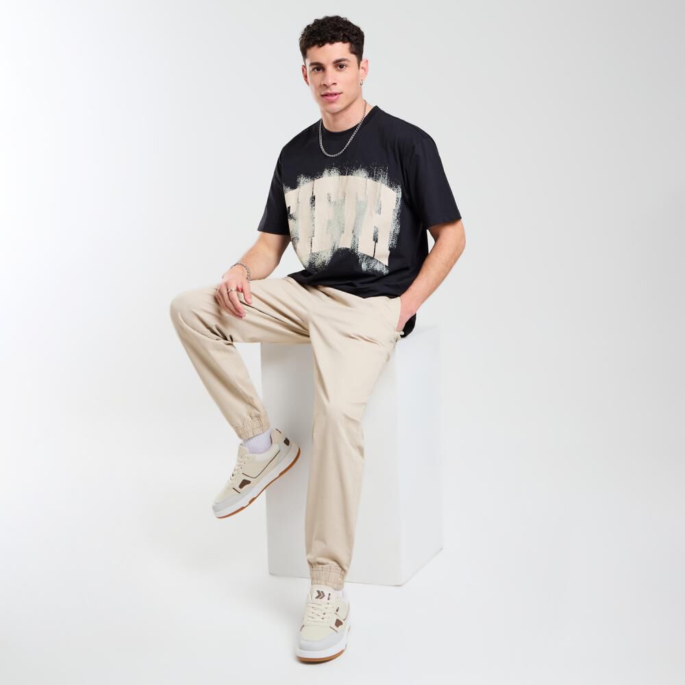 Pantalón Liso Tiro Medio Slim Hombre Skuad image number 1.0