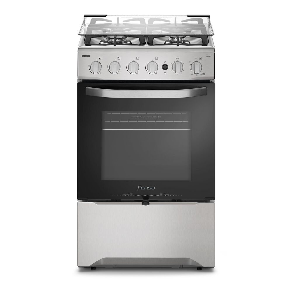 Cocina A Gas 4 Platos Fensa Experience F 2606 T Gris image number 0.0
