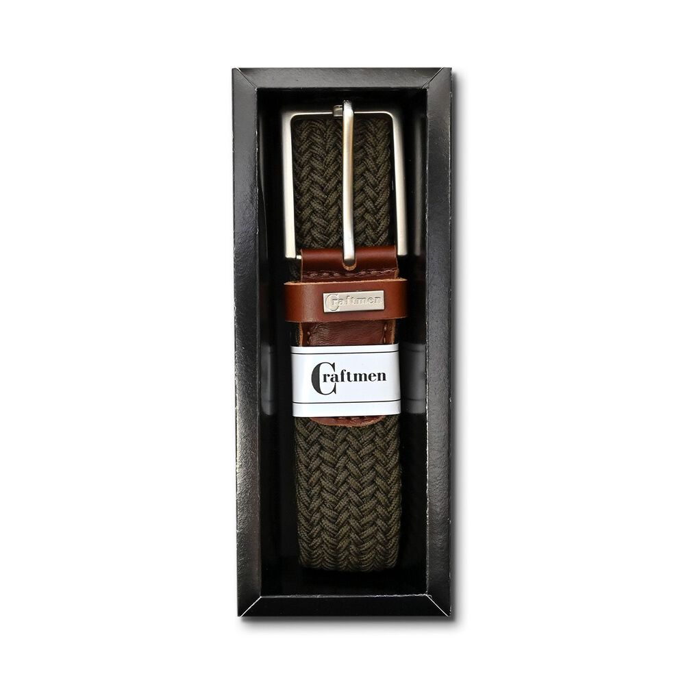 Cinturón Hombre Craftmen Trenzado Verde image number 2.0