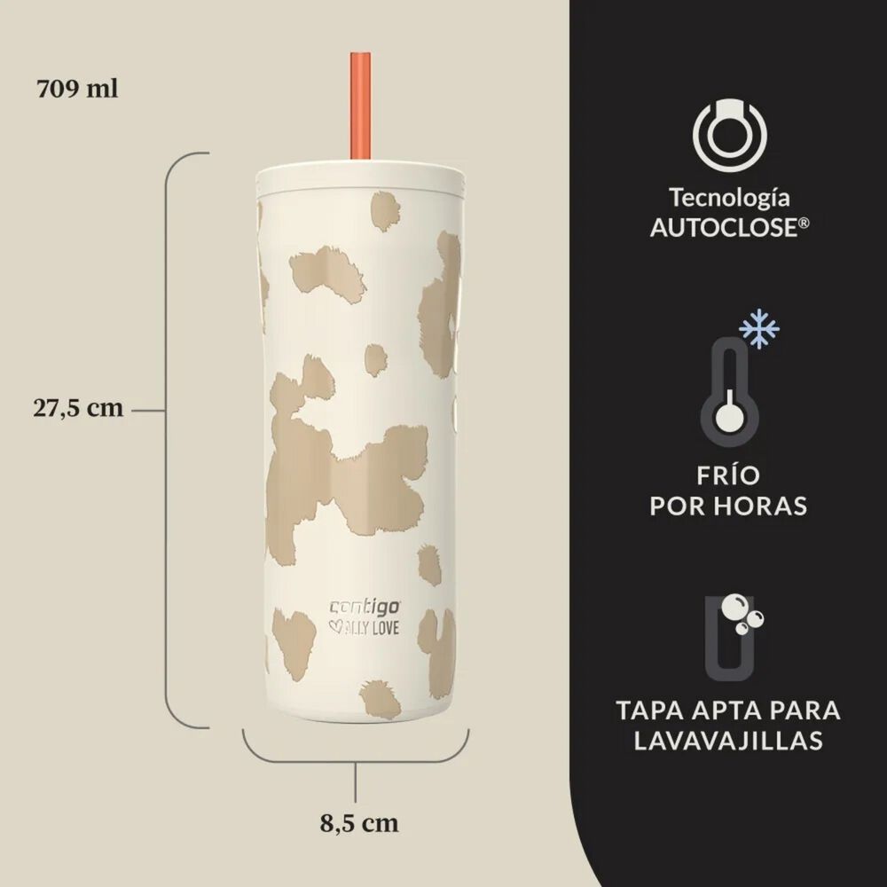 Vaso Termico 20h Frio Contigo Ally Love Sv 2 Blanco 709 Ml image number 2.0
