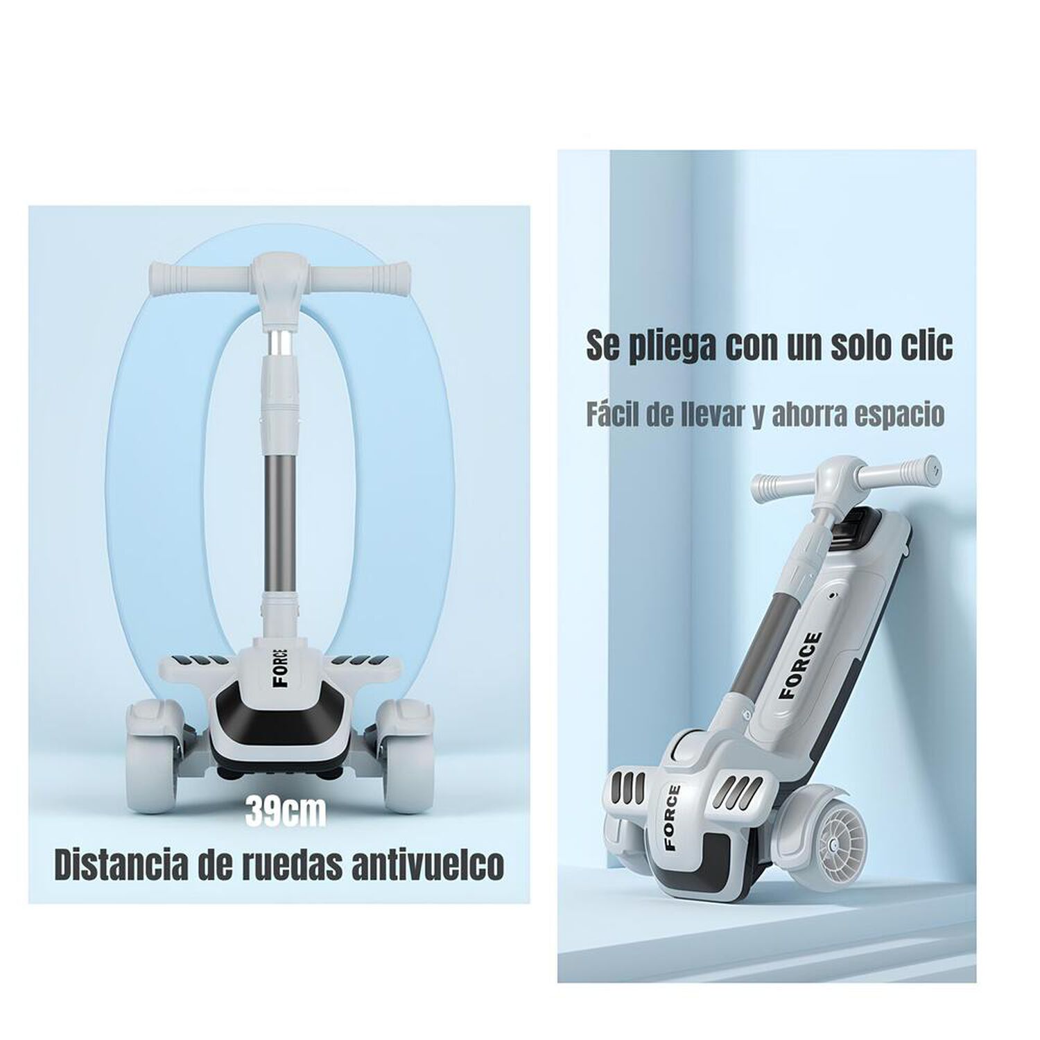 Triciclo Scooter 2 En 1 Lubabycas Rosado Lubabycas image number 2.0