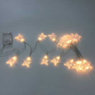 Luces De Navidad Casaideal Star Blanco 20 Piezas