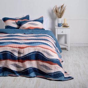 Cubrecama Quilt Estampado 2 Plazas Aguada
