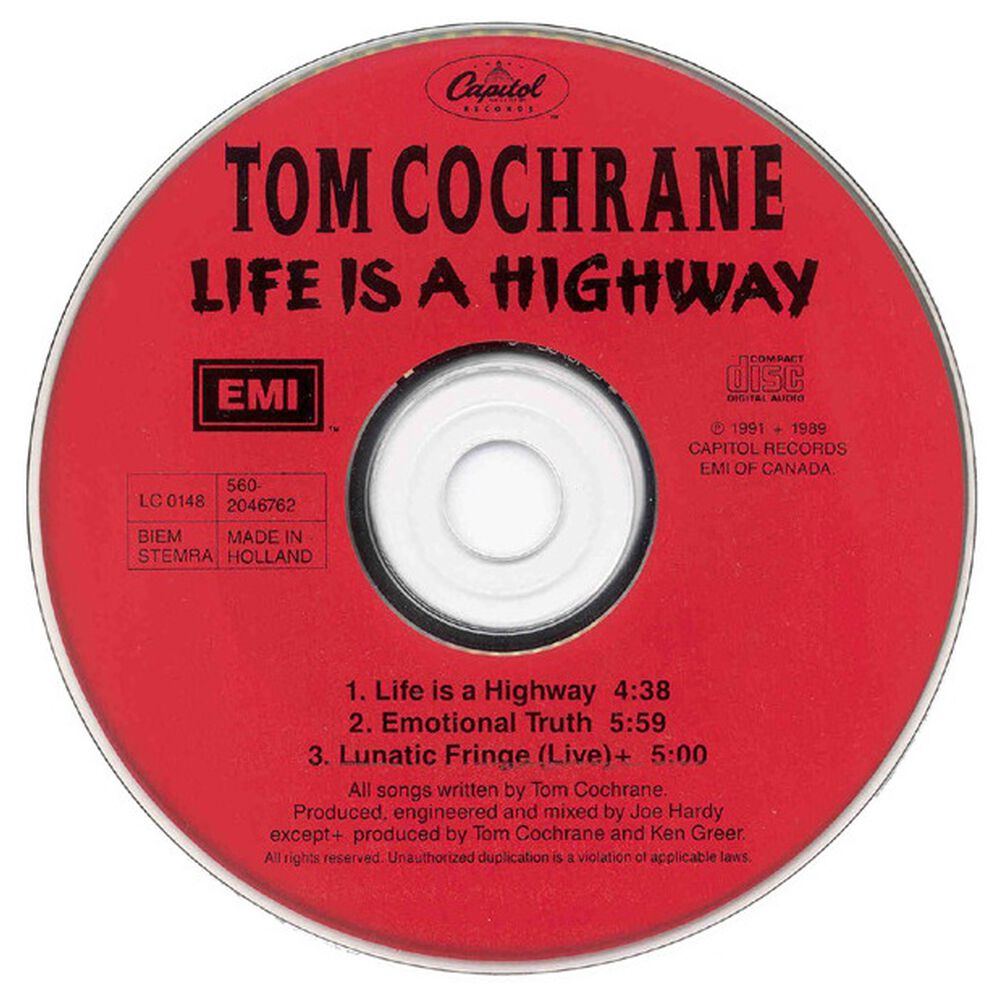 Tom Cochrane - Love Is A Highway | Cd Single Usado image number 2.0