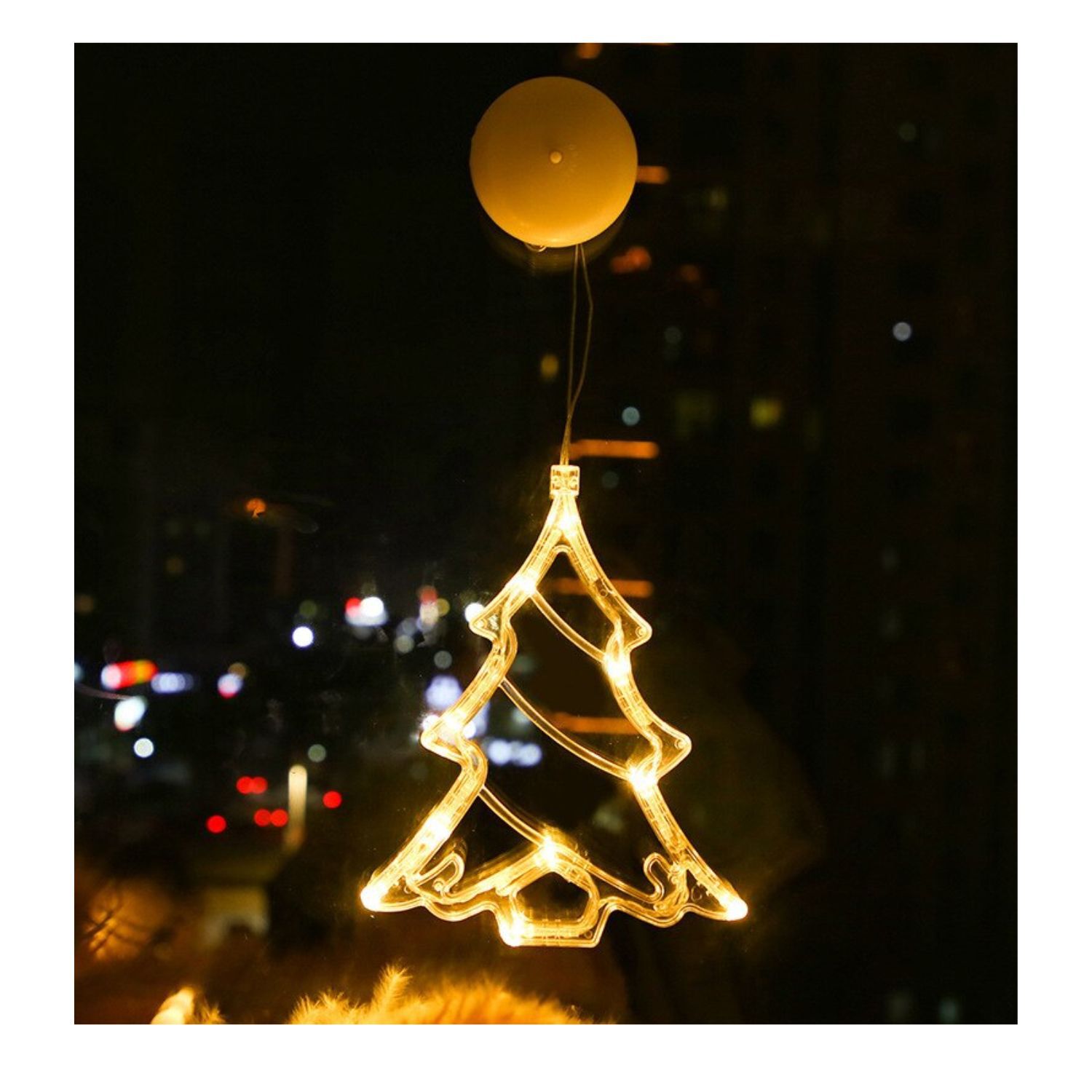 L&aacute;mpara Led Ventosa Con Pilas Forma Arbol Decoraci&oacute;n image number 1.0