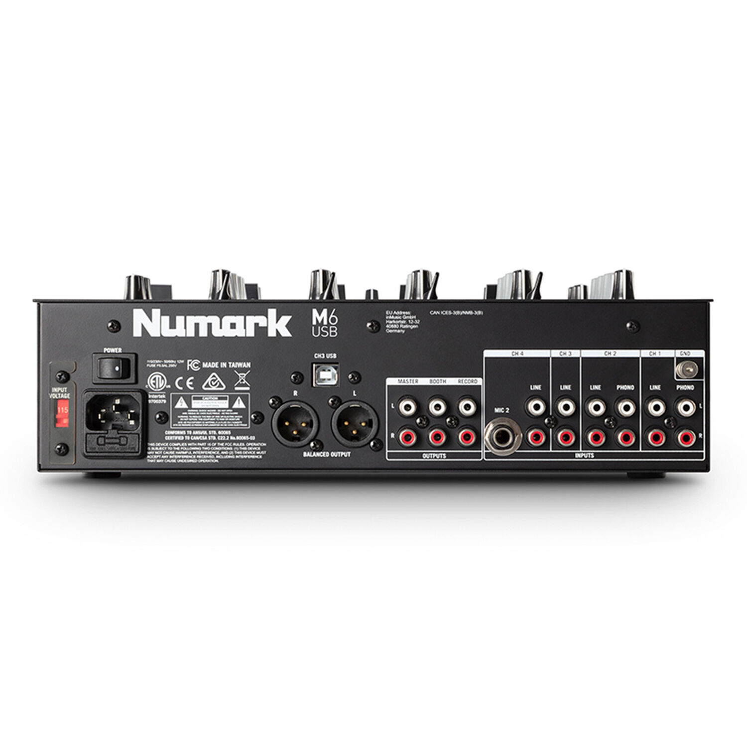 Mezclador Scratch De 3 Canales Para Djs M6usb Black-numar image number 2.0