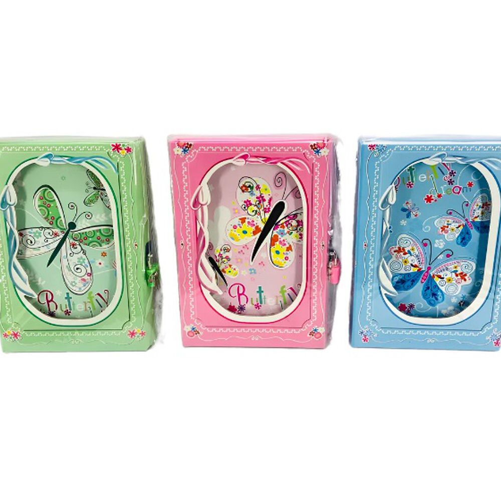 Diario De Vida Mariposa Colores Con Candado Celeste image number 1.0