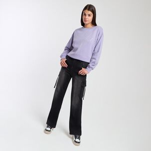 Polerón Estampado Regular Cuello Redondo Mujer Rolly Go