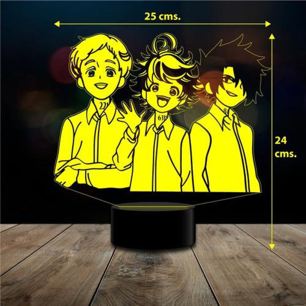 Lampara 3d The Promised Neverland Control Remoto image number 2.0