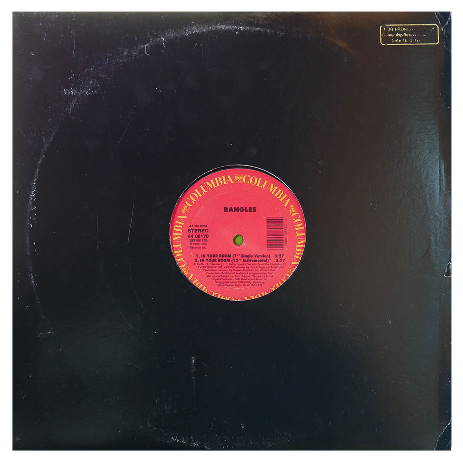 Bangles - In Your Room | 12" Maxi Single Usado image number 1.0