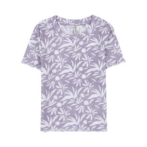 Polera Crop Estampada Manga Corta Cuello Redondo Mujer Freedom