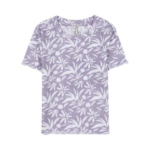 Polera Crop Estampada Manga Corta Cuello Redondo Mujer Freedom