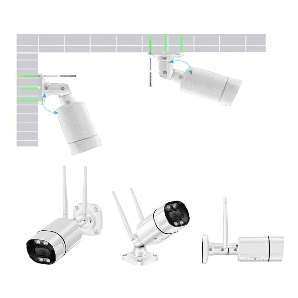 Cámara Seguridad Ip Exterior Interior Visión Nocturna Blanca image number 1.0