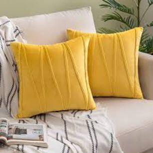 Set De 2 Cojines Velvet Zigzag De Terciopelo