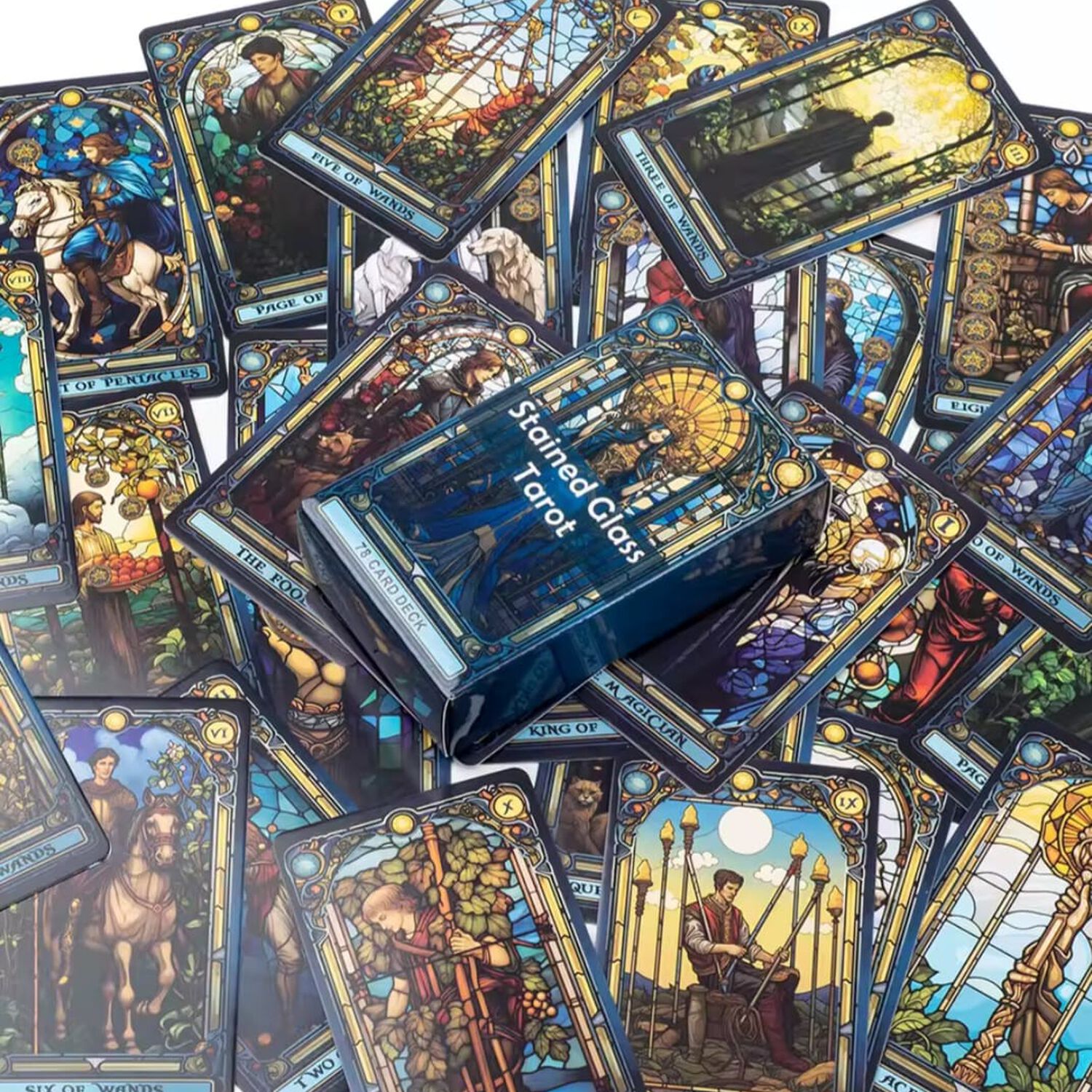 Tarot Stained Glass 78 Cartas image number 1.0