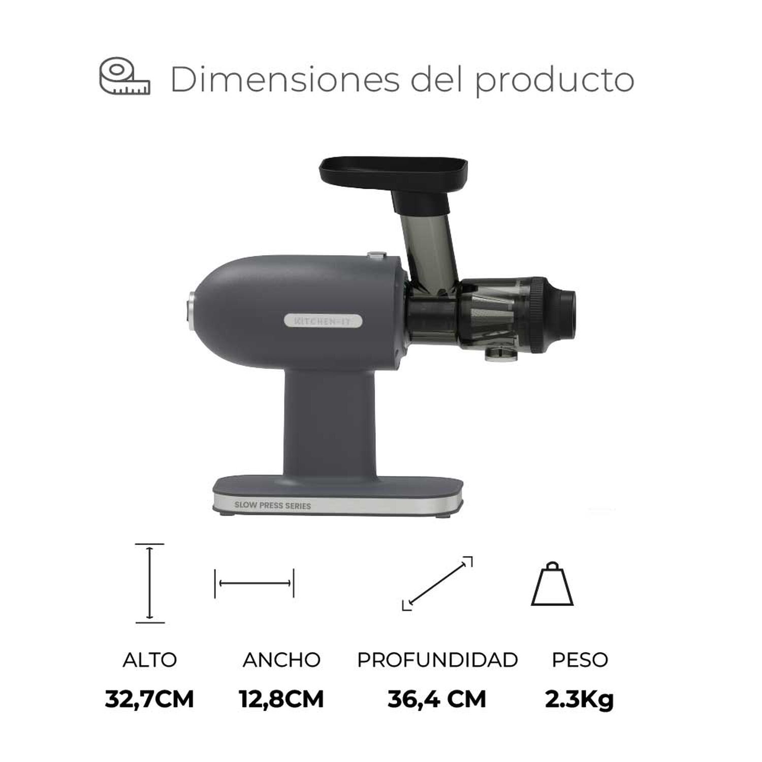 Prensadora De Jugo En Fr&iacute;o Slow Press Compact 160w image number 8.0