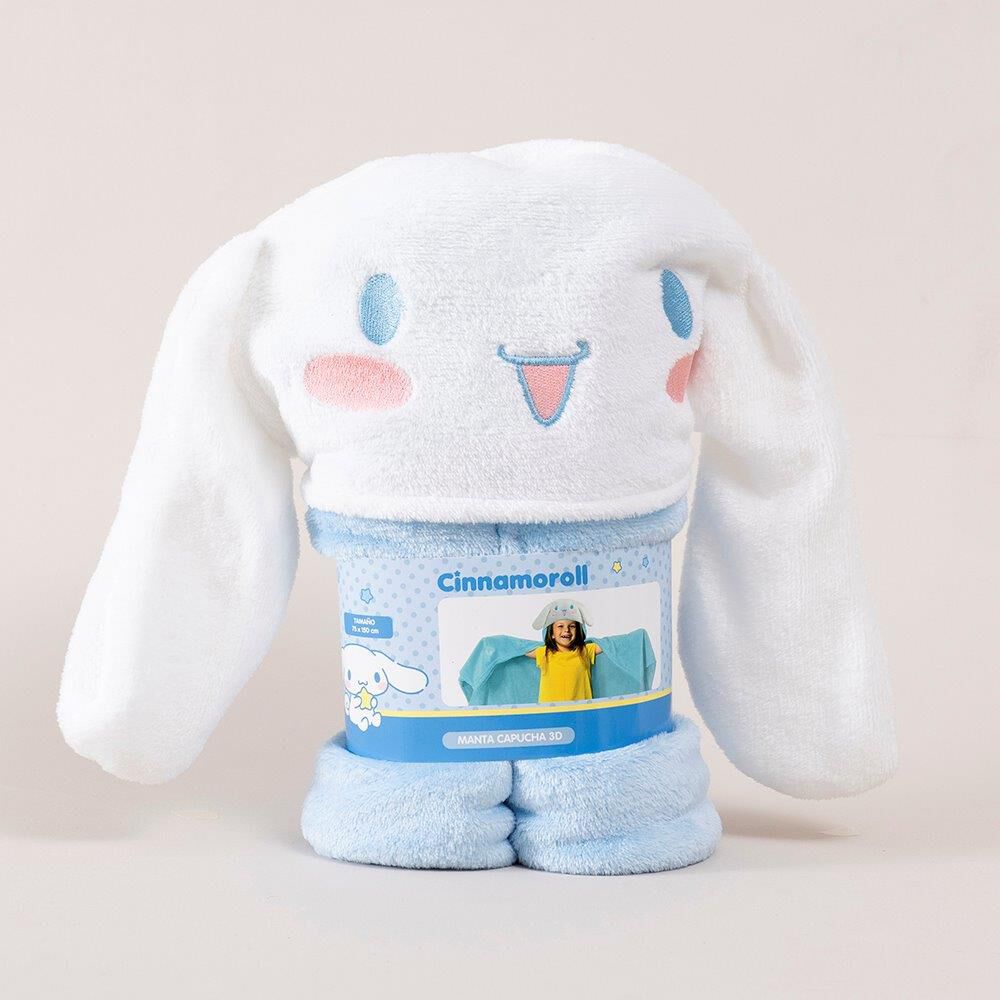 Manta Capucha 3d 70x150cm Cinnamoroll image number 2.0