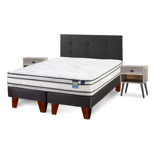 Cama Europea Flex Innova / 2 Plazas / Base Dividida + Set De Maderas