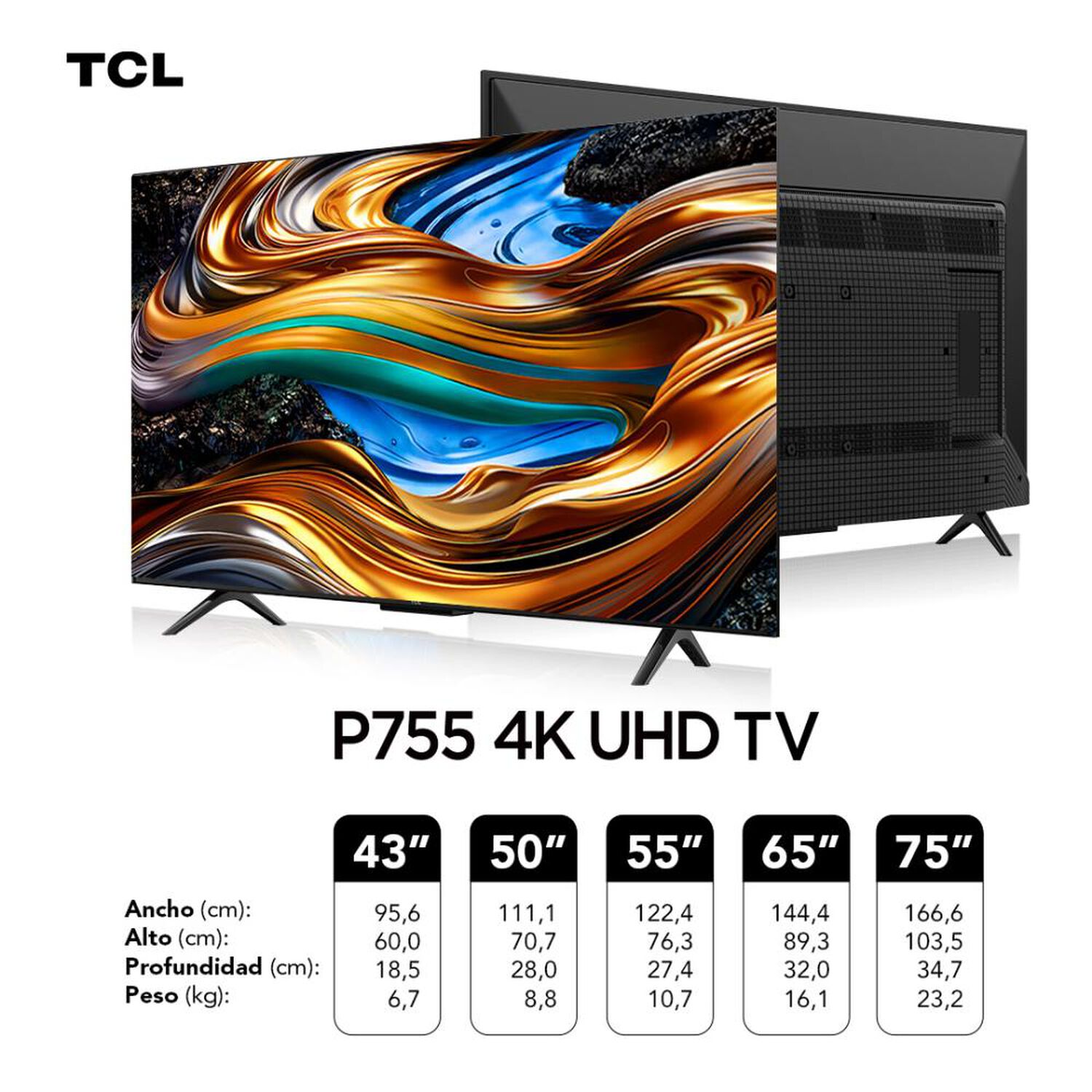 Led 50" TCL P755 / Ultra HD 4K / Smart TV image number 11.0