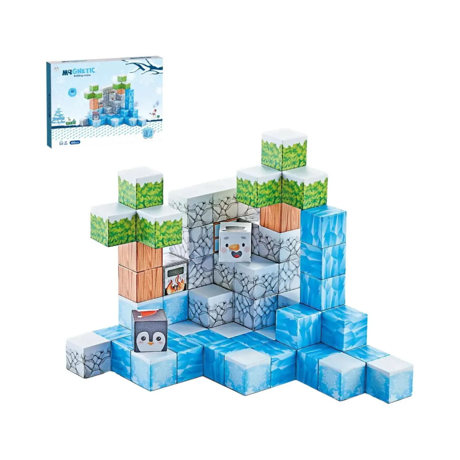 Juguete Bloques Magneticos 66pcs Escenas Infantil image number 2.0