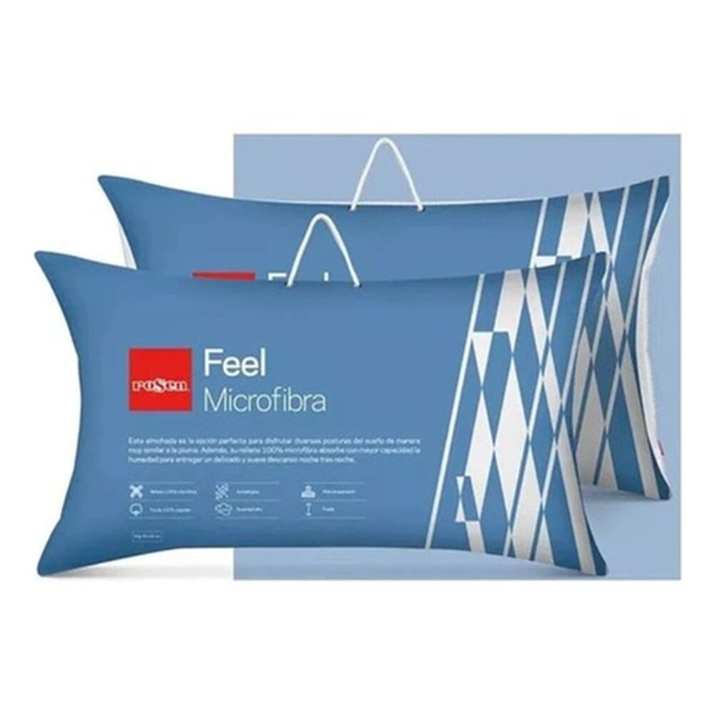 Pack 2 Almohadas Feel Microfibra King 50 X 90cm - Rosen image number 0.0