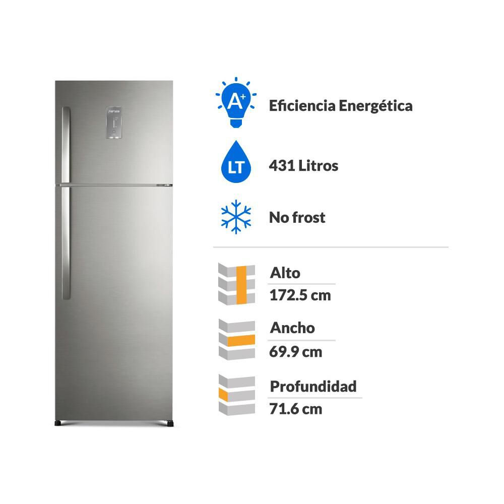 Refrigerador Top Freezer No Frost Fensa Advantage 5700e / 431 Litros / A+ image number 1.0