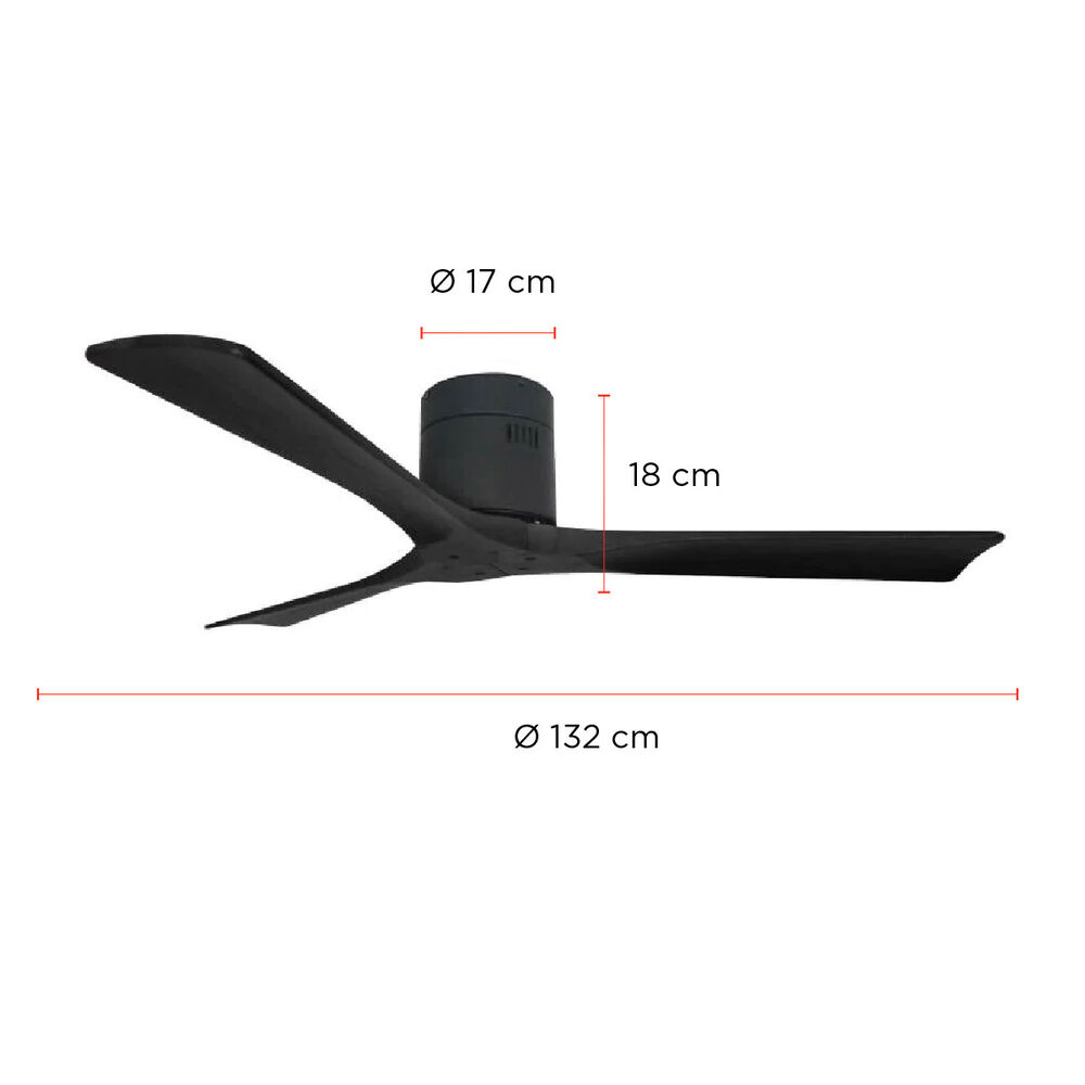 Ventilador De Techo Boston Negro 52 Primaterm image number 1.0