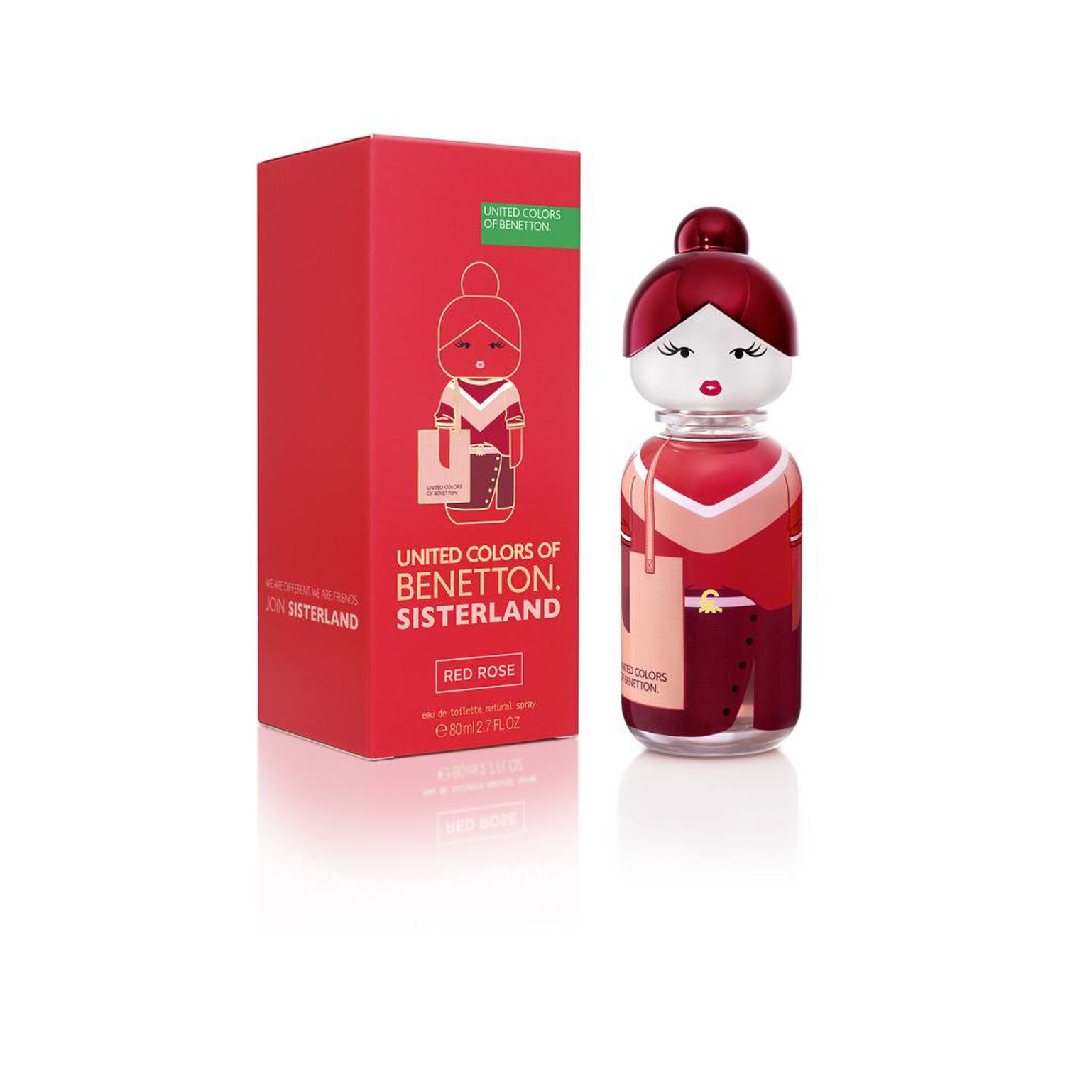 Perfume mujer Sisterland Red Rose Benetton / 80 Ml / Eau De Toillete image number 2.0