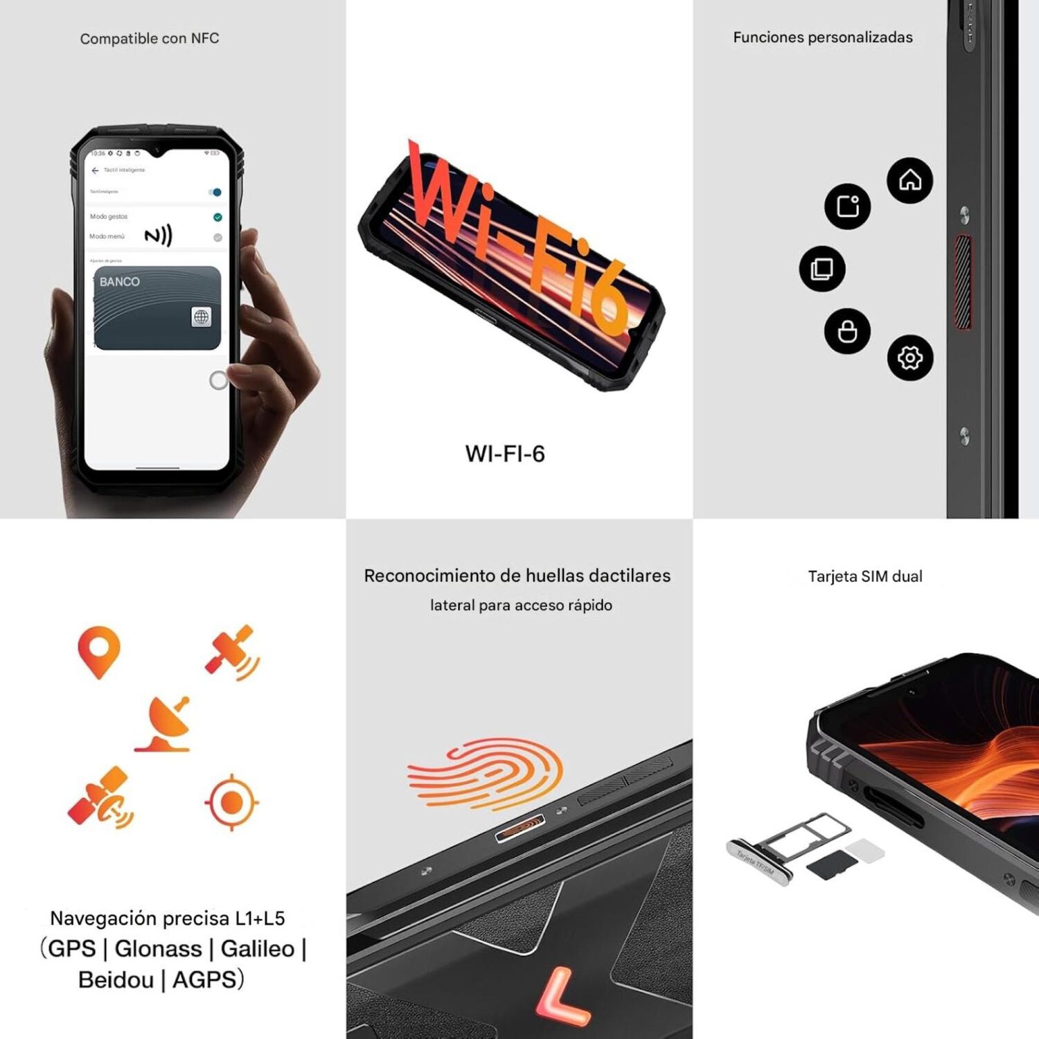 Doogee V Max Plus - Bater&iacute;a Monstruo Dura D&iacute;as Uso Extremo image number 7.0