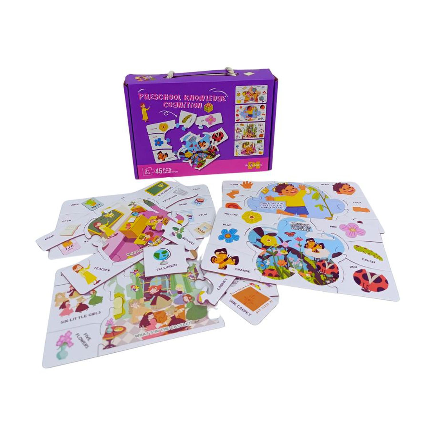 Puzzle Infantil De Insectos 45 Piezas Educativo image number 1.0