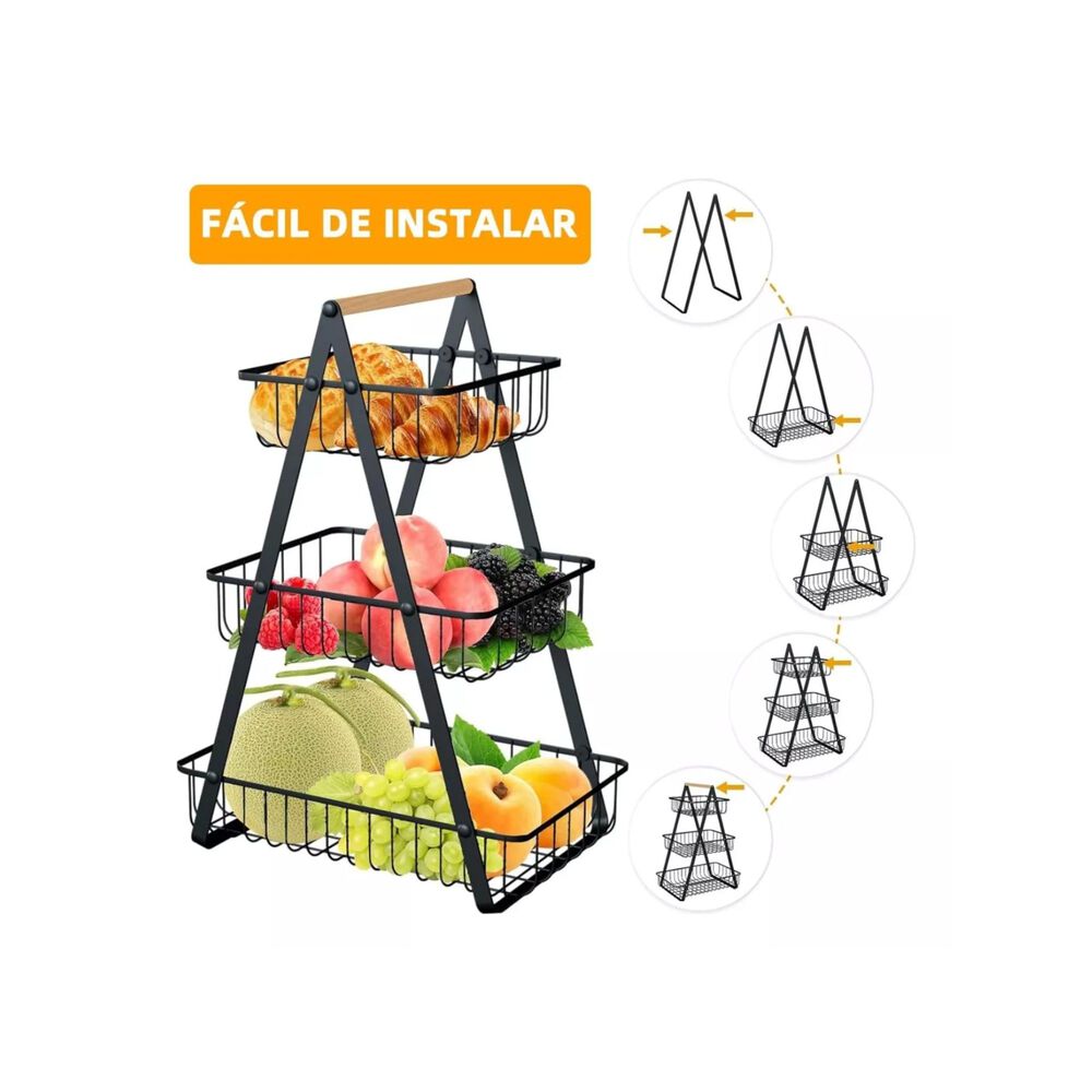 Estante Organizador Verduras Frutas Cocina Multiuso image number 3.0