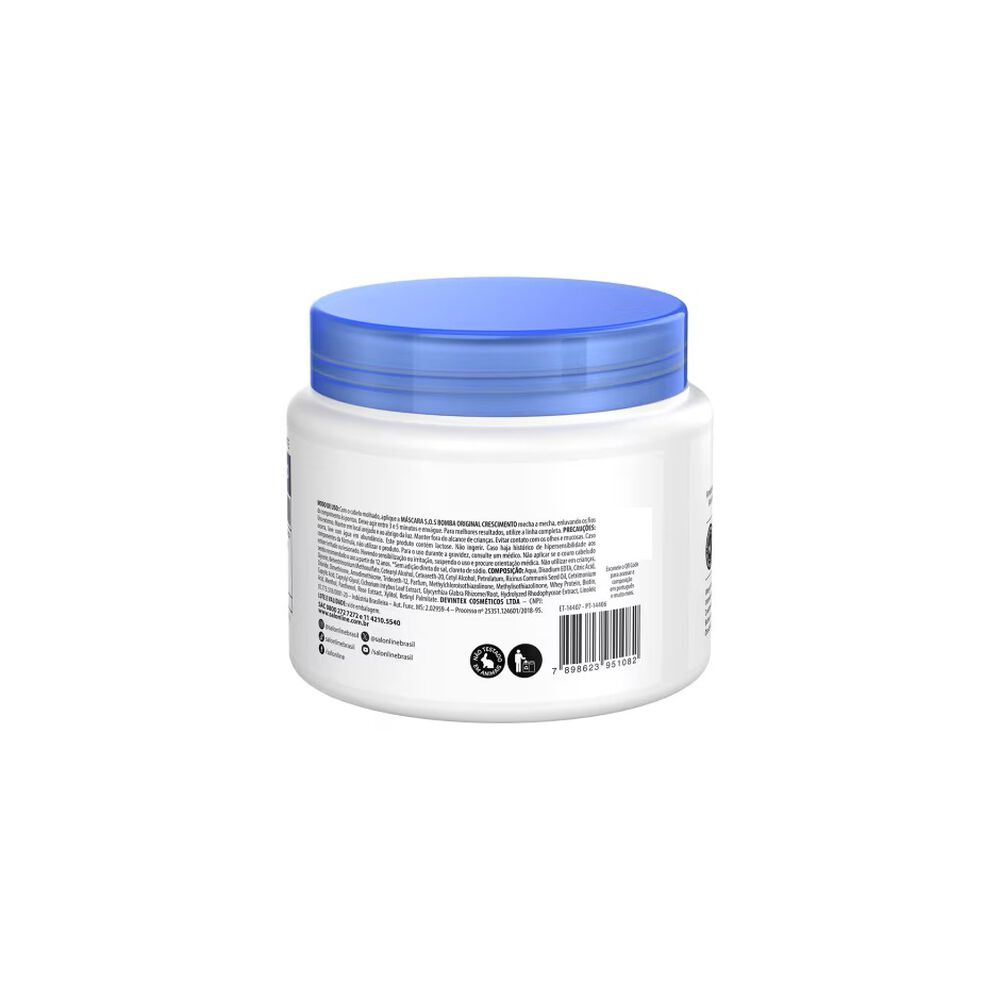 Mascara Sos Bomba Original Crescimento De 500gr Salon Line image number 3.0