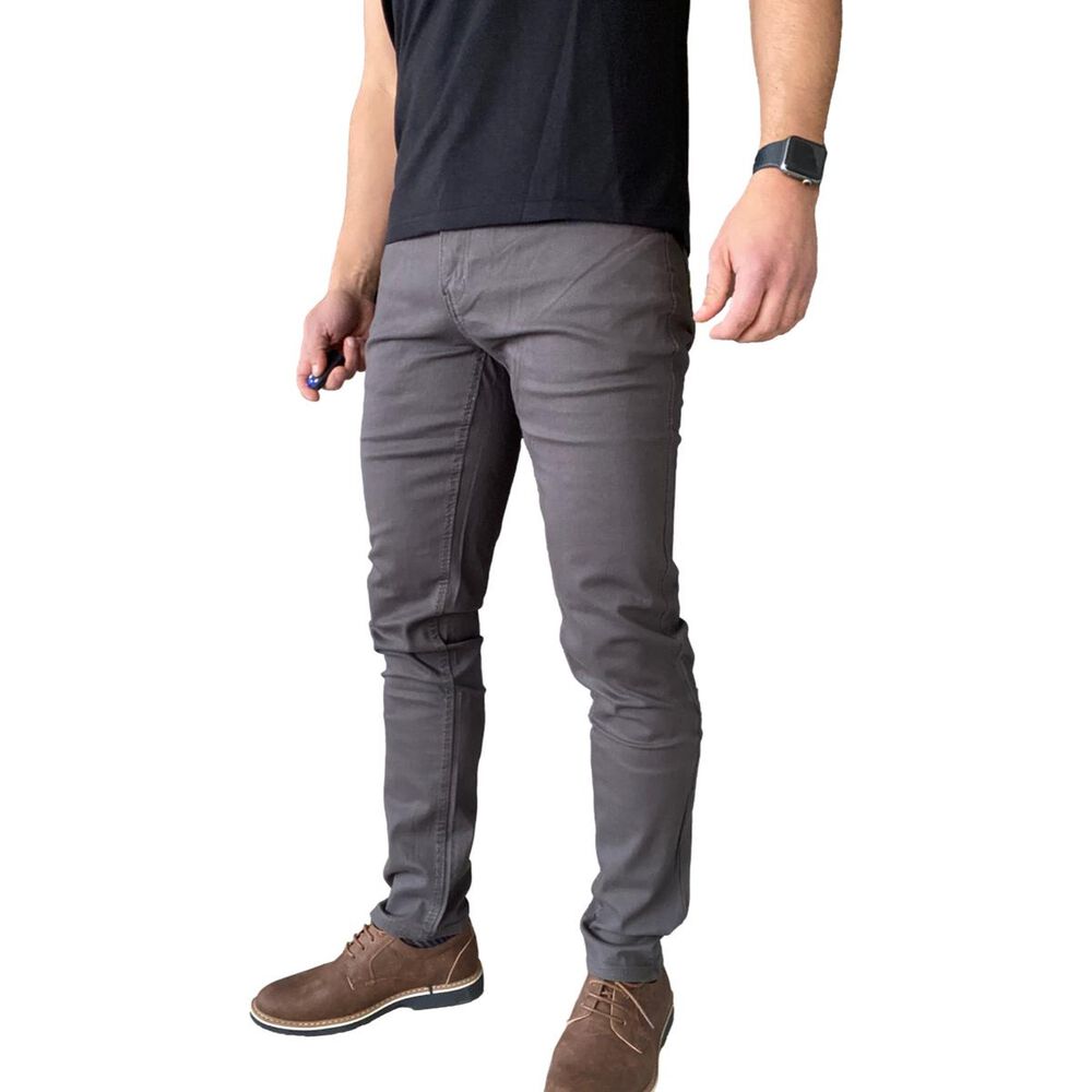 Pantal&oacute;n Tela Elasticado Slim Fit Colores image number 40.0