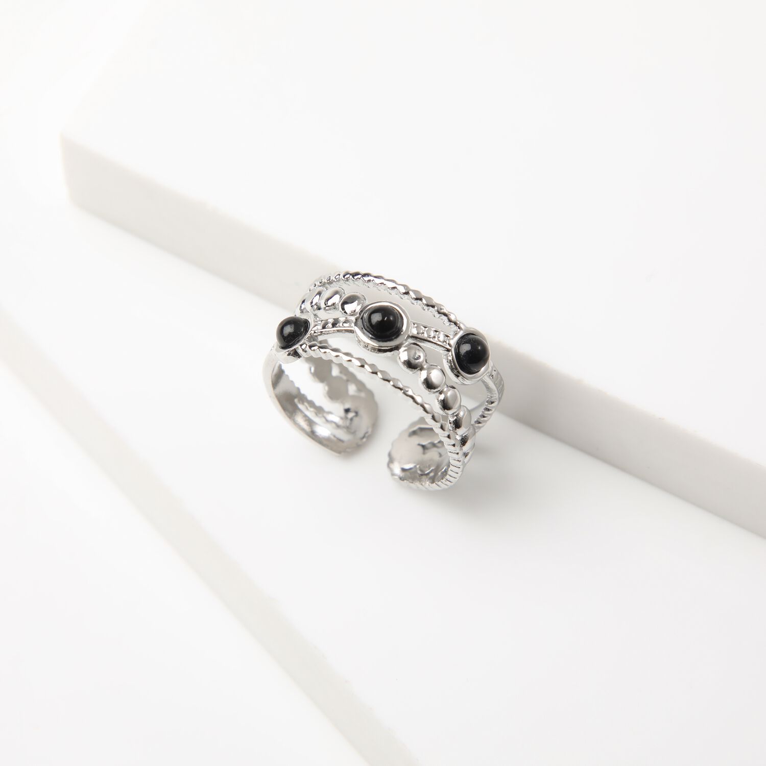 Anillo 19v69 Plateado Mujer Str084 image number 0.0