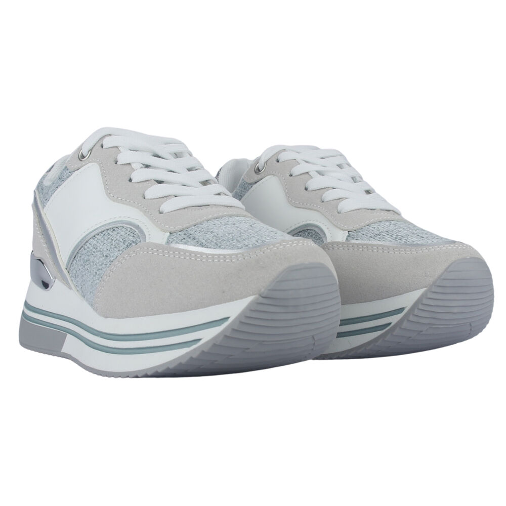 Zapatilla Mujer Chalada Jettixlow2 Blanco/celeste Urbano image number 4.0