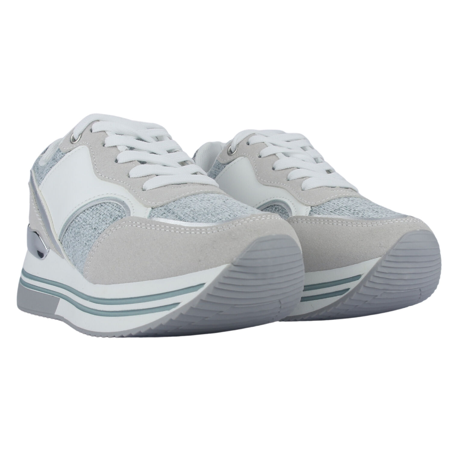 Zapatilla Mujer Chalada Jettixlow2 Blanco/celeste Urbano image number 4.0