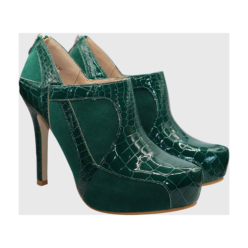 Botin Taco Aguja Verde image number 2.0