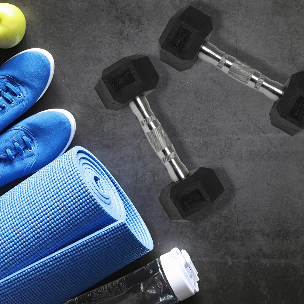 Mancuerna Hexagonal 2.5 Kg Negro image number 5.0