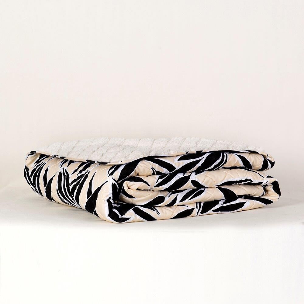 Quilt Estampado Sherpa 1.5 Plazas Leaves image number 2.0