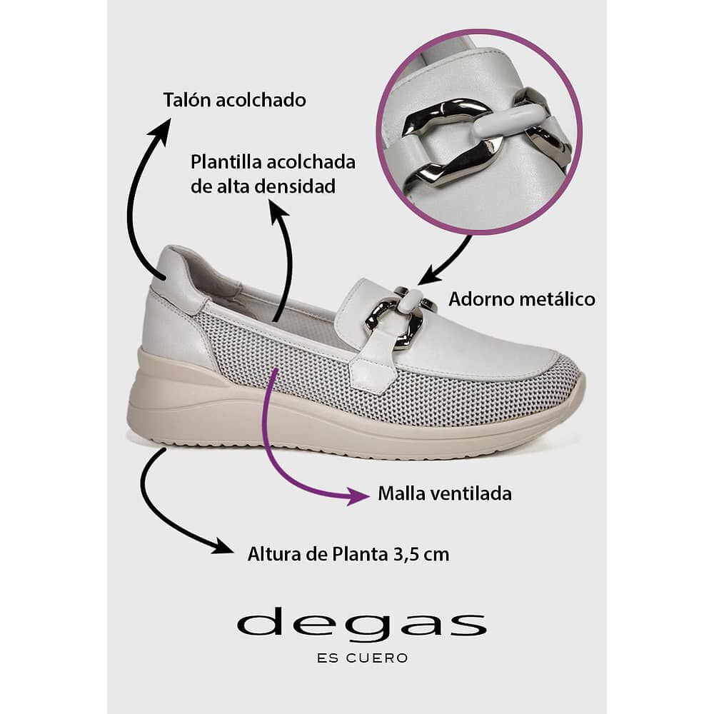 Mocas&iacute;n Cuero Zully Beige image number 2.0