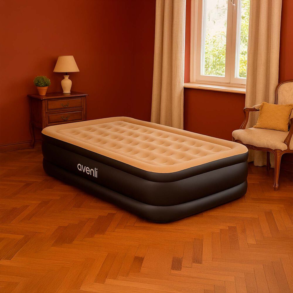 Colch&oacute;n Inflable El&eacute;ctrico Individual 1 Plaza Caf&eacute; image number 5.0