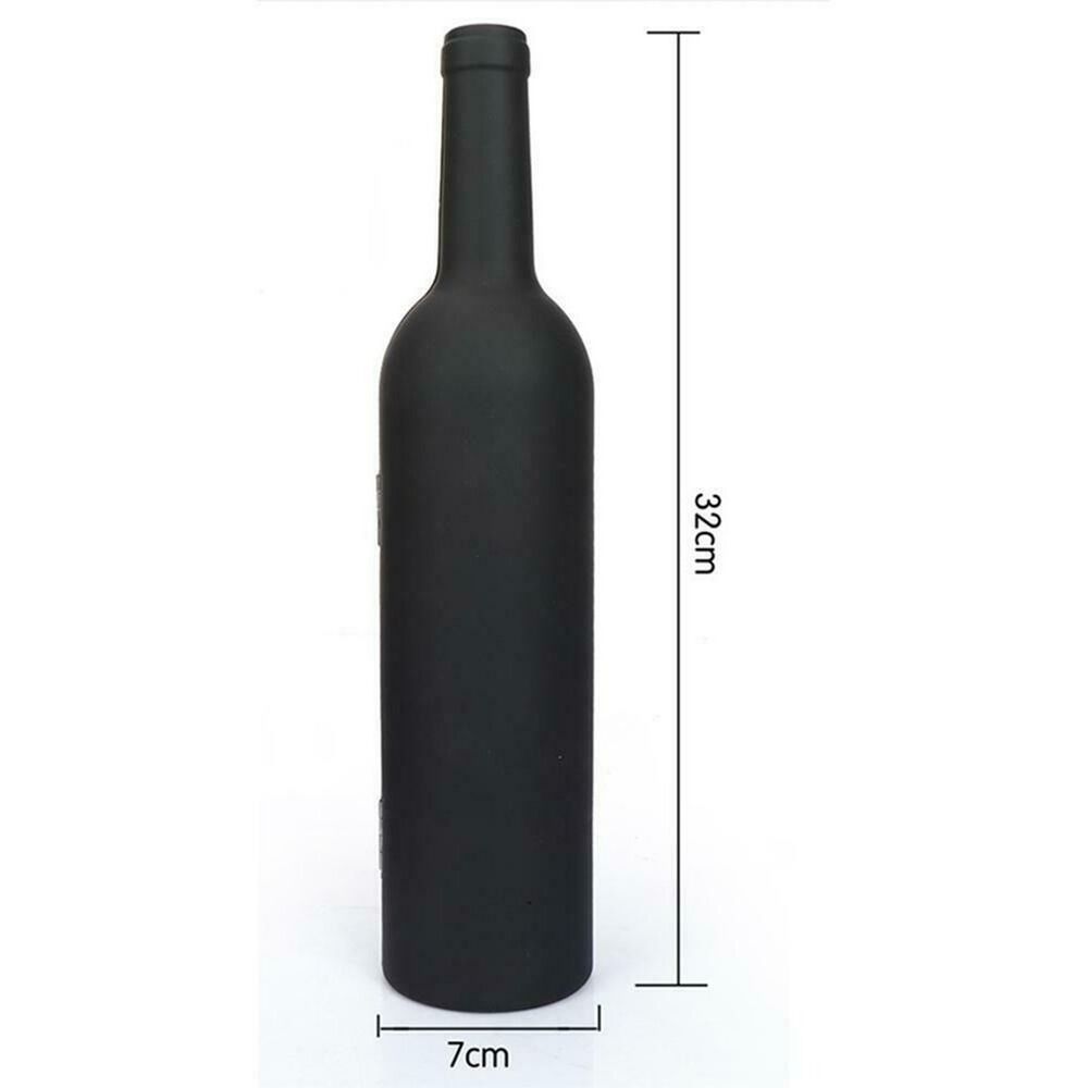 Set Vino Sacacorchos Accesorios Elegantes Botella Negra image number 2.0