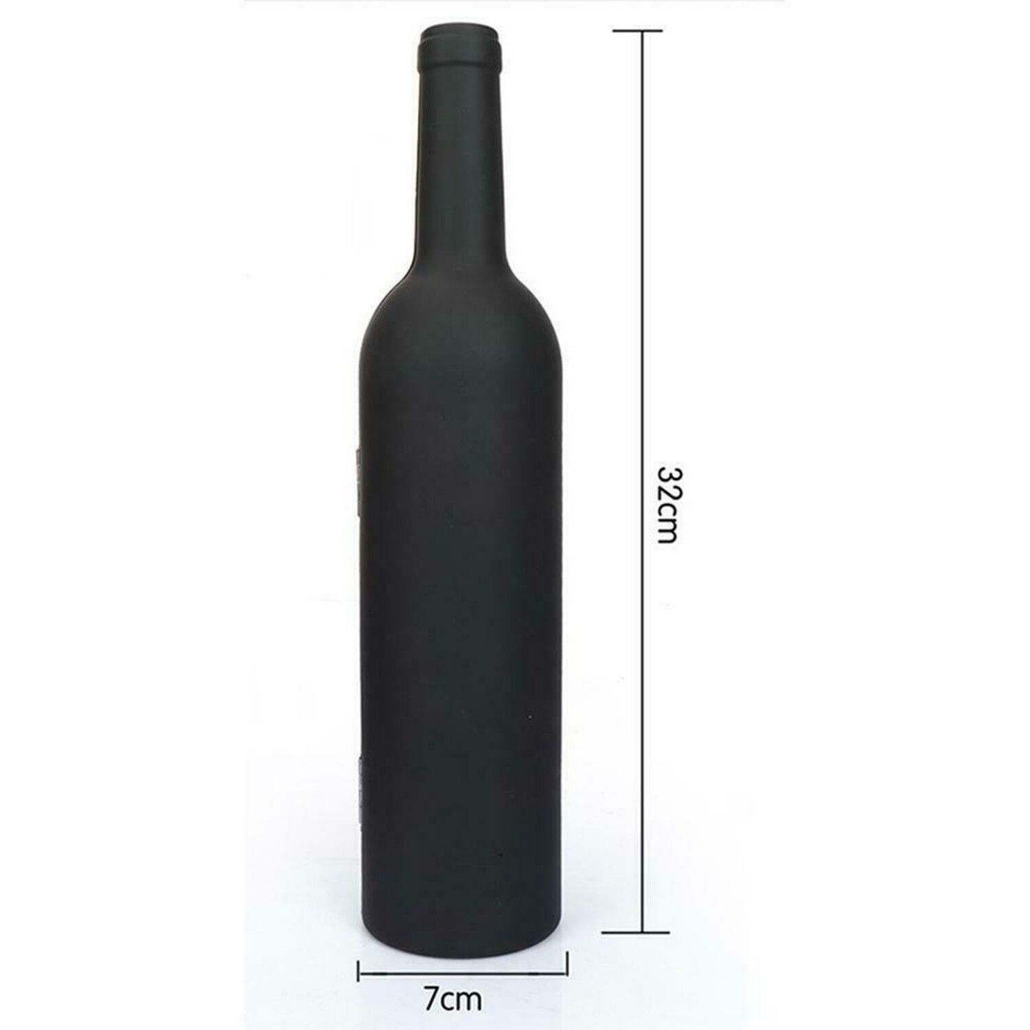 Set Vino Sacacorchos Accesorios Elegantes Botella Negra image number 2.0