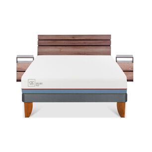 Cama Europea Cic Excellence Plus / 2 Plazas / Base Normal + Set De Maderas